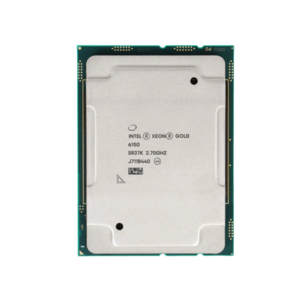 Intel Xeon Gold 6150 Server Processor - 18 Cores, 36 Threads, 2.7 GHz Base / 3.7 GHz Turbo, LGA3647