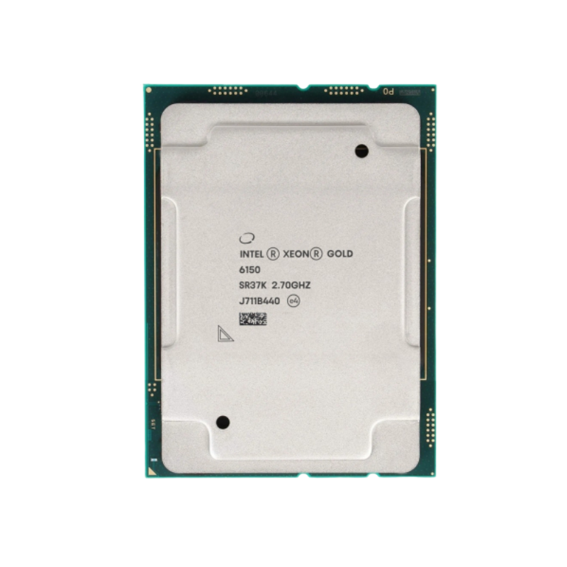 Intel Xeon Gold 6150 Server Processor — 18 Cores, 36 Threads, 2.7 GHz Base Intel Xeon Gold 6150 Server Processor - 18 Cores, 36 Threads, 2.7 GHz Base / 3.7 GHz Turbo, LGA3647 - Image 1