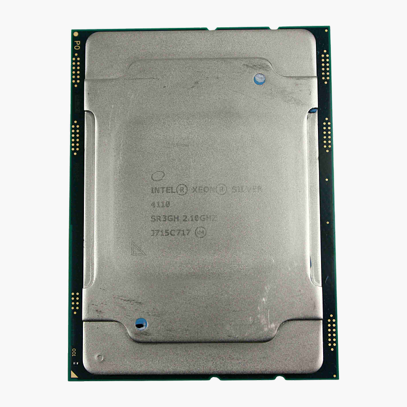 Intel Xeon Silver 4110 8-Core 2.1GHz Server Processor (338-BLTT) – 11MB Cache, 85W Intel Xeon Silver 4110 8-Core 2.1GHz Server Processor (338-BLTT)