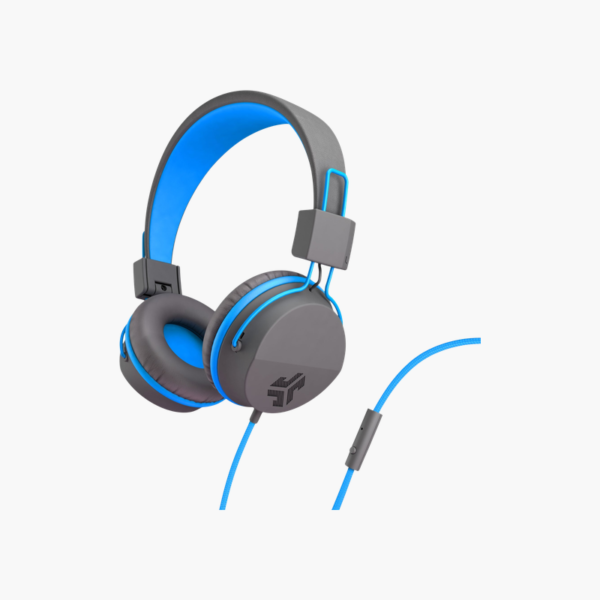 JLab JBuddies Studio On-Ear Kids Wired Headphones (HJKSTUDIORGRYBLU6)