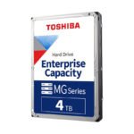 Toshiba MG04ACA400E 4TB Enterprise Hard Drive — 7200 RPM SATA with 550 TB/Year Rating