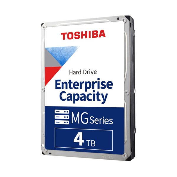 Toshiba MG04ACA400E 4TB Enterprise Hard Drive — 7200 RPM SATA with 550 TB/Year Rating