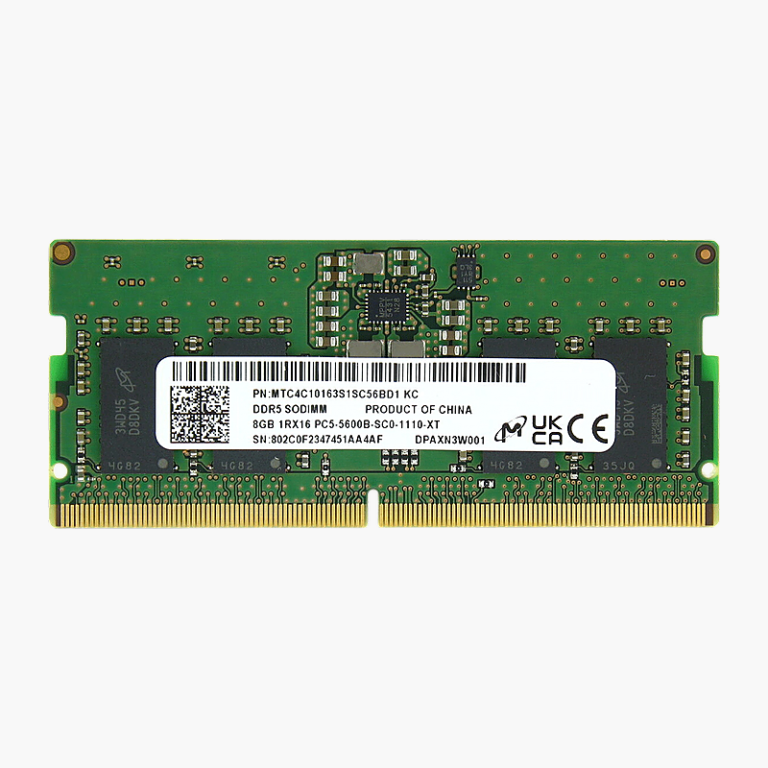 Micron 32GB DDR5-5600 ECC SO-DIMM Memory (MTC20C2085S1TC56BR)