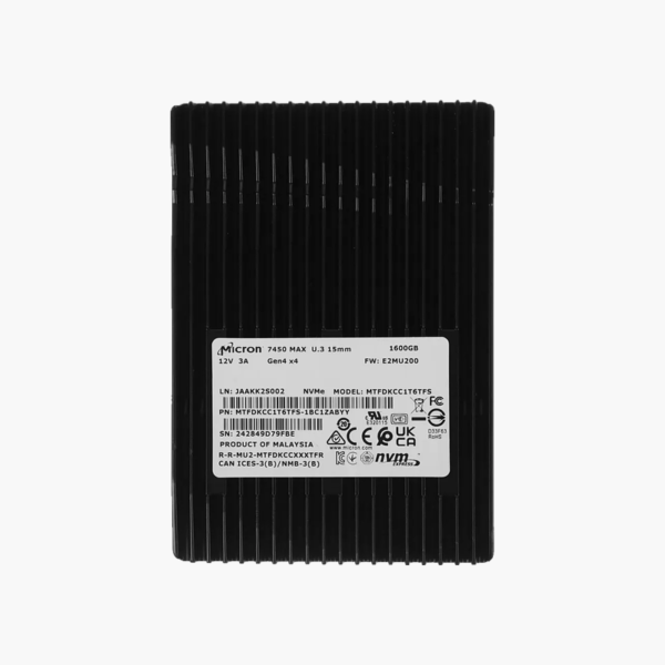 Micron 7450 MAX 6.4TB Enterprise NVMe SSD (MTFDKCB6T4TFS)