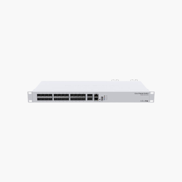 MikroTik CRS326-24S+2Q+RM 24-Port 10G SFP+ Cloud Router Switch (MIS32624S2QR) – 2x 40G QSFP+, Layer 3 Managed