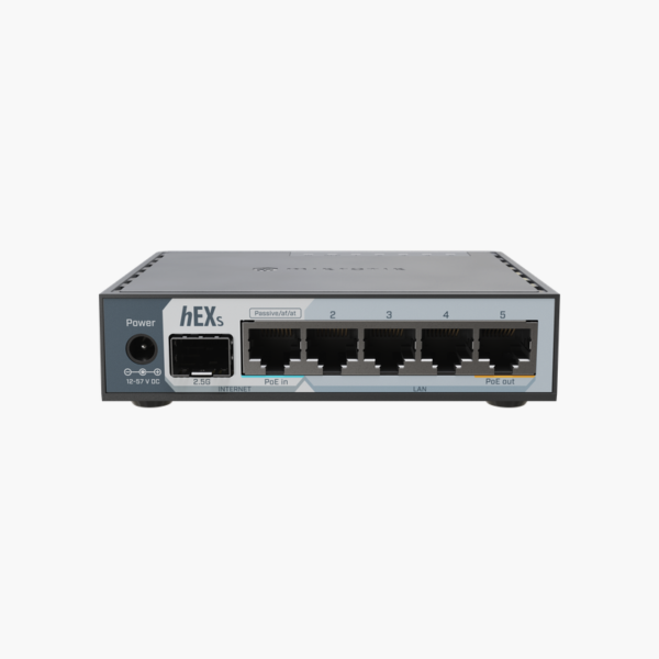 MikroTik hEX S (2025) E60iUGS Gigabit Router (E60IUGS) – 5x Gigabit RJ45 + 1x 2.5G SFP