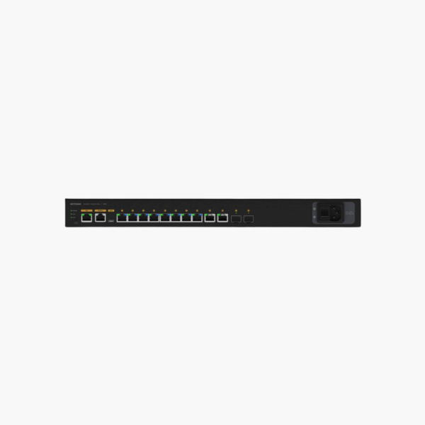 NETGEAR AV Line M4250-10G2XF-PoE+ Managed Switch (GSM4212PX) – 240W PoE, 2x 10G SFP+, L2+ Managed