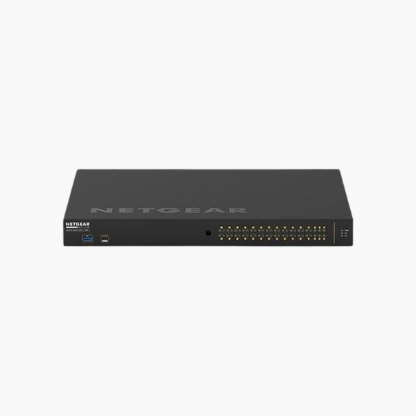 NETGEAR AV Line M4250-26G4XF-PoE+ Managed Switch (GSM4230PX) – 480W PoE, 4x 10G SFP+, L2+ Managed