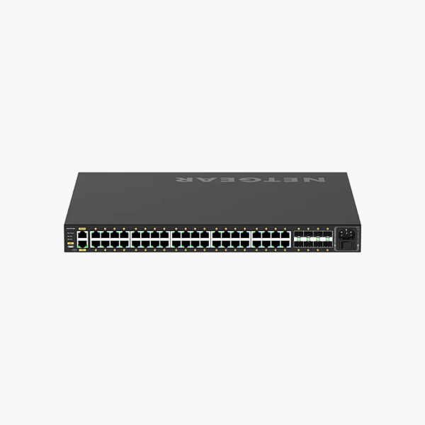 NETGEAR AV Line M4250-40G8XF-PoE+ Managed Switch (GSM4248PX) – 960W PoE, 8x 10G SFP+, L2+ Managed