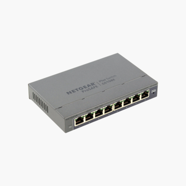 NETGEAR GS108E 8-Port Gigabit Smart Managed Plus Switch (GS108E) – Easy Smart Managed