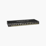 NETGEAR GS316P 16-Port Gigabit PoE+ Unmanaged Switch (GS316P-100NAS) – 115W PoE