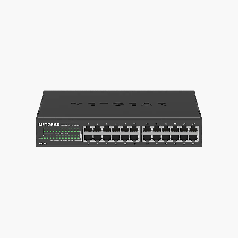 NETGEAR-GS324-24-Port-Gigabit-Ethernet-Unmanaged-Switch-GS324-200NAS-1.png NETGEAR GS324 24-Port Gigabit Ethernet Unmanaged Switch (GS324-200NAS) - Image 1