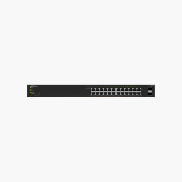 NETGEAR GS324TP 24-Port Gigabit PoE+ Smart Managed Pro Switch (GS324TP-200NAS) – 190W PoE, 2x 1G SFP