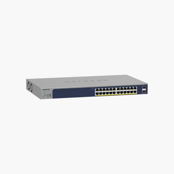 NETGEAR GS724TP 24-Port Gigabit PoE+ Smart Managed Pro Switch (NEGS724TP3NA) – 24x PoE+, 2x 1G SFP