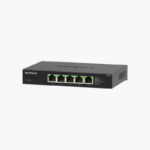 NETGEAR MS305 5-Port 2.5G Multi-Gigabit Unmanaged Switch – Plug-and-Play Desktop, Fanless Metal