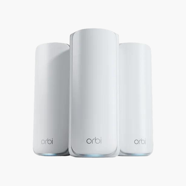 NETGEAR Orbi 770 Series RBE773 Wi-Fi 7 Tri-Band Mesh System (3-Pack) (RBE773-100NAS) – 10G WAN