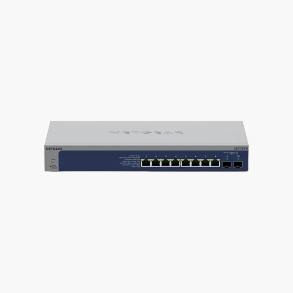 NETGEAR XS508TM 8-Port 10G Multi-Gigabit Smart Switch (NEXS508TM100) – 2x 10G SFP+