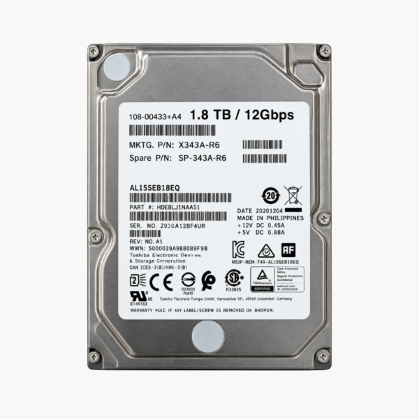 NetApp X343A-R6 1.8TB 10K SAS