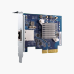 QNAP QXG-10G1T Single-Port 10GBASE-T PCIe Network Expansion Card (QXG-10G1T) – Marvell AQtion (10GBASE-T), PCIe Gen3 x4 low-profile card