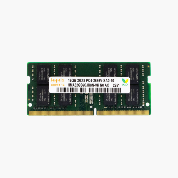 SK hynix 16GB DDR4-2666 SODIMM Laptop RAM (HMA82GS6CJR8N-VK) – 2Rx8, CL19, 1.2V