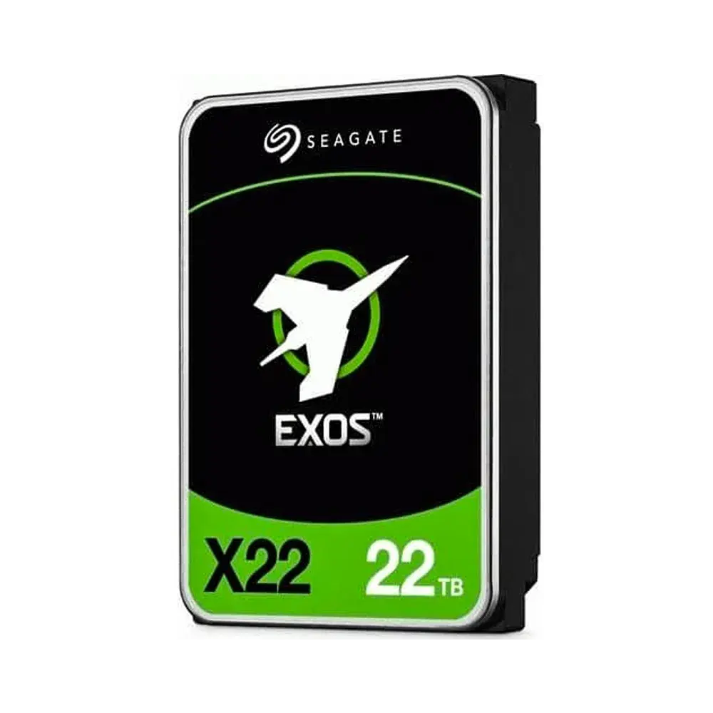 ST22000NM000E.png Seagate Exos X22 22TB Enterprise Hard Drive (ST22000NM000E) — 7200 RPM, SAS 12Gb/s, 512MB Cache - Image 1