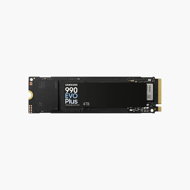 Samsung 990 EVO Plus 1TB PCIe 4.0 NVMe M.2 SSD (MZ-V9S1T0B/AM) – PCIe 4.0 x4 NVMe, Up to 7,150 MB/s, M.2 2280 Samsung 990 EVO Plus 1TB PCIe 4.0 NVMe M.2 SSD (MZ-V9S1T0B/AM)