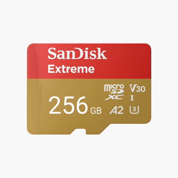 SanDisk Extreme 256GB microSDXC UHS-I Card with Adapter (SDSQXAV-256G-GN6MA) – 4K, A2