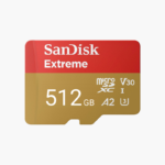 SanDisk Extreme 512GB microSDXC UHS-I Card with Adapter (SDSQXAV-512G-GN6MA) – V30, A2