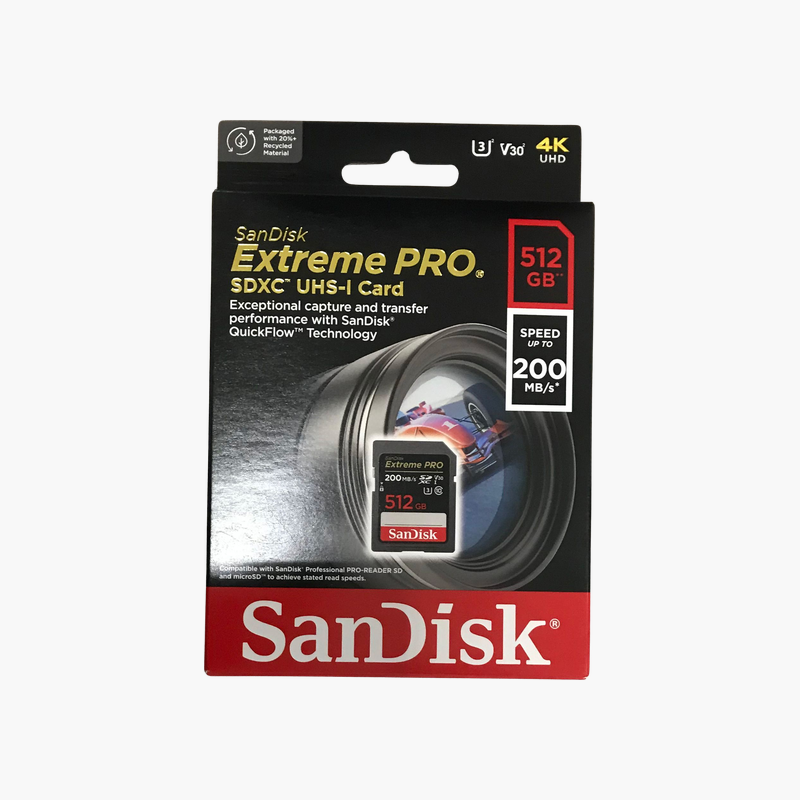 SanDisk Extreme PRO 512GB SDXC UHS-I Card (SDSDXXD-512G-GN4IN) – 200MB/s, U3, V30