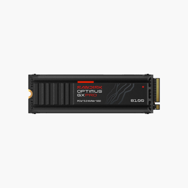 SanDisk Optimus GX PRO 8100 with Heatsink 4TB PCIe 5.0 NVMe M.2 SSD with Heatsink (SDSP82400TAH-000E0)
