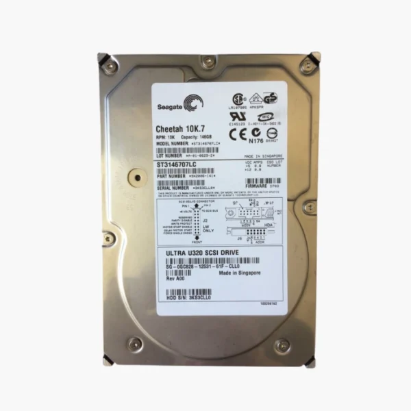 Seagate Cheetah 10K.7 146GB SCSI Hard Drive (ST3146707LW) — 10K RPM, Ultra320 68-Pin for Legacy Servers