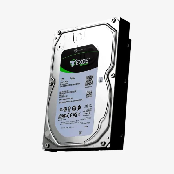 Seagate Exos 7E8 2TB Enterprise Hard Drive (ST2000NM000A) — 7200 RPM, SATA 6Gb/s, 256MB Cache