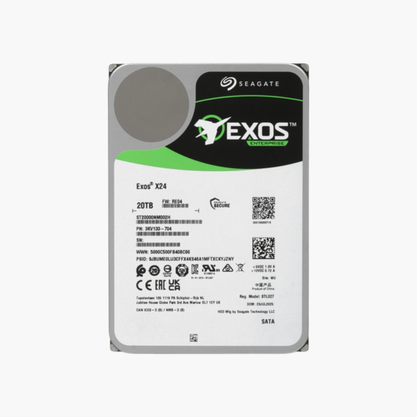 Seagate Exos X24 20TB Enterprise Hard Drive (ST20000NM002H)