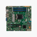 Supermicro MBD-X11SCH-F-O Micro-ATX Server Motherboard — Intel Xeon E-2100/E-2200, C246, DDR4 ECC, IPMI