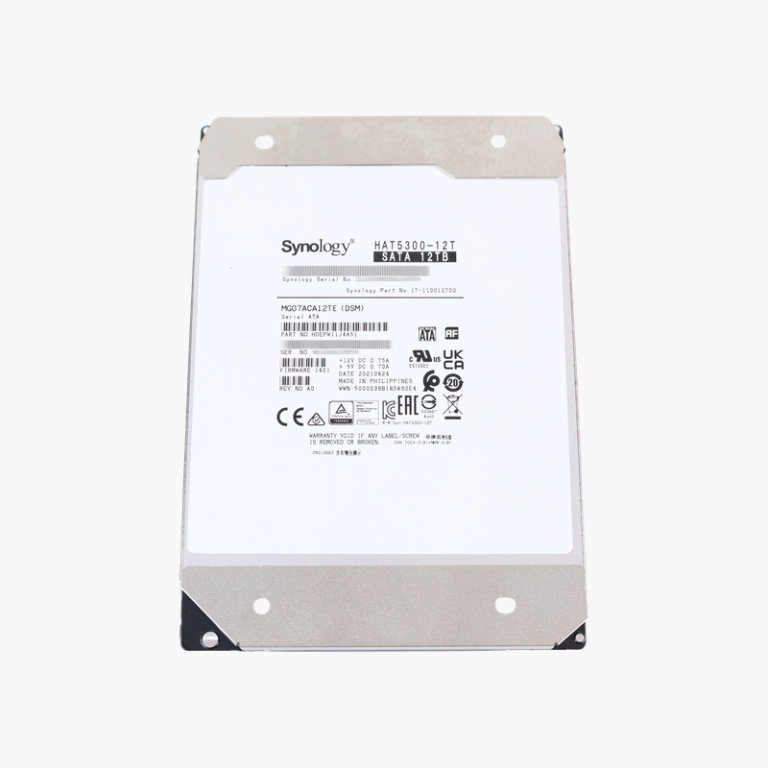 Synology HAT5300 Enterprise Series 12TB Enterprise NAS Hard Drive (HAT5300-12T)