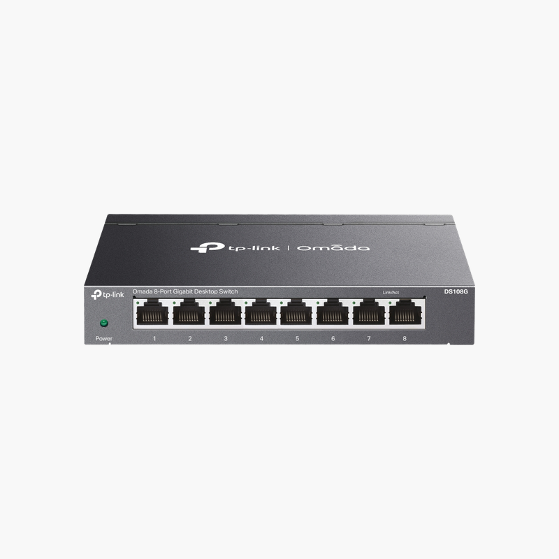 TP-Link-Omada-DS108G-8-Port-Gigabit-Unmanaged-Desktop-Switch-DS108G-1.png TP-Link Omada DS108G 8-Port Gigabit Unmanaged Desktop Switch (DS108G) - Image 1