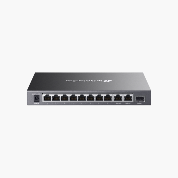 TP-Link Omada DS111P 11-Port Desktop Switch with 8-Port PoE+ (DS111P) – 65W PoE, 1x 1G SFP, Unmanaged