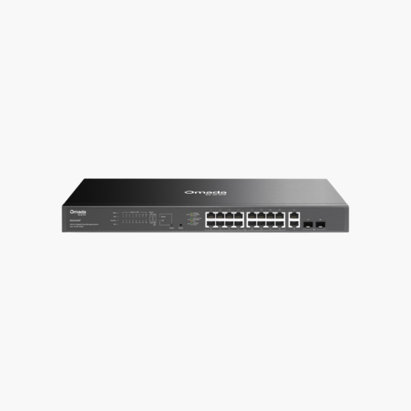 TP-Link Omada ES220GMP 20-Port Gigabit Easy Managed Switch with 16-Port PoE+ (ES220GMP) – 250W PoE, 2x 1G SFP