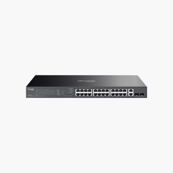 TP-Link Omada ES228GP 28-Port Gigabit Easy Managed Switch with 24-Port PoE+ (ES228GP) – 250W PoE, 2x 1G SFP