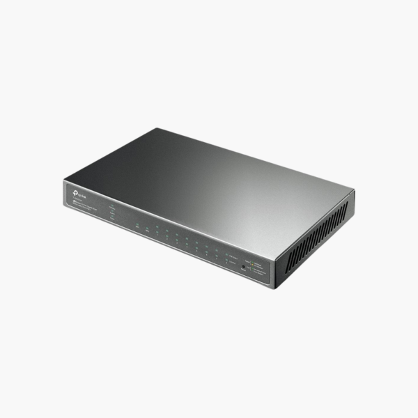 TP-Link Omada SG2210P 10-Port Gigabit Smart Switch with 8-Port PoE+ (SG2210P) – 61W PoE, 2x 1G SFP