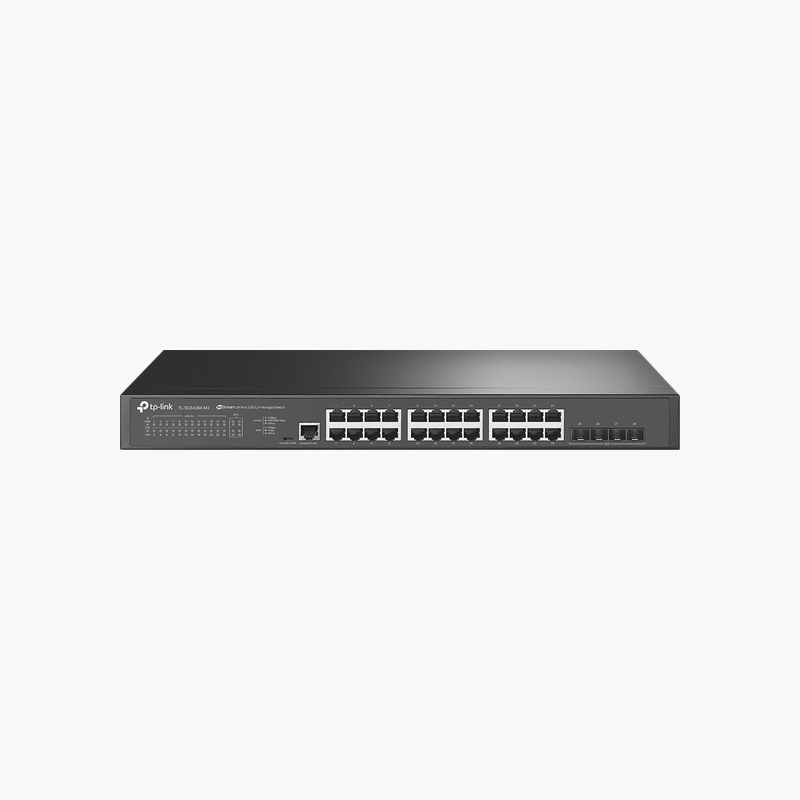 TP-Link-Omada-SG3428X-M2-28-Port-2.5G-L2-Managed-Switch-SG3428X-M2-4x-10G-SFP-1.png TP-Link Omada SG3428X-M2 28-Port 2.5G L2+ Managed Switch (SG3428X-M2) – 4x 10G SFP+ - Image 1