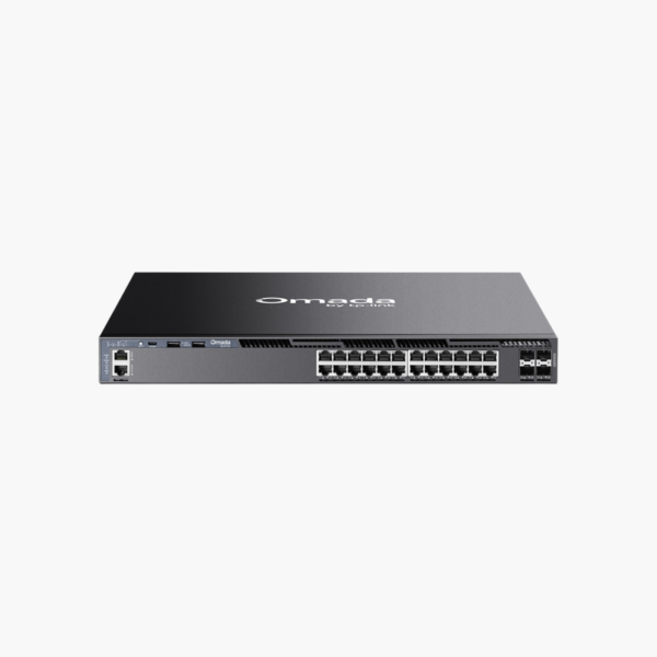 TP-Link Omada SG6428X 28-Port Gigabit Stackable L3 Managed Switch (SG6428X) – 4x 10G SFP+, Layer 3 Managed