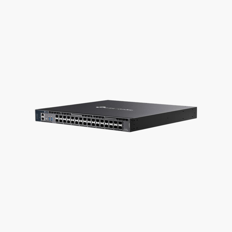 TP-Link-Omada-SX6632YF-32-Port-10G25G-Stackable-L3-Aggregation-Switch-SX6632YF-6x-1025G-SFP28-Layer-3-Managed-1.png TP-Link Omada SX6632YF 32-Port 10G/25G Stackable L3 Aggregation Switch (SX6632YF) – 6x 10/25G SFP28, Layer 3 Managed - Image 1