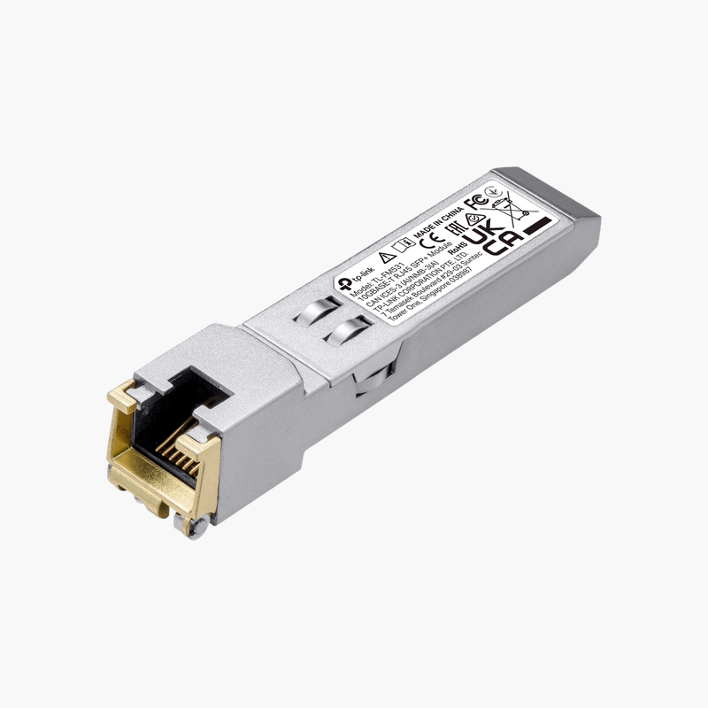 TP-Link-TL-FM531-10GBASE-T-SFP-RJ45-Transceiver-TL-FM531-30m-Copper-1.png TP-Link TL-FM531 10GBASE-T SFP+ RJ45 Transceiver (TL-FM531) – 30m, Copper - Image 1