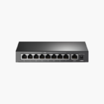 TP-Link TL-SF1009P 9-Port 10/100Mbps Desktop Switch with 8-Port PoE+ (TL-SF1009P) – 8x PoE+, Unmanaged