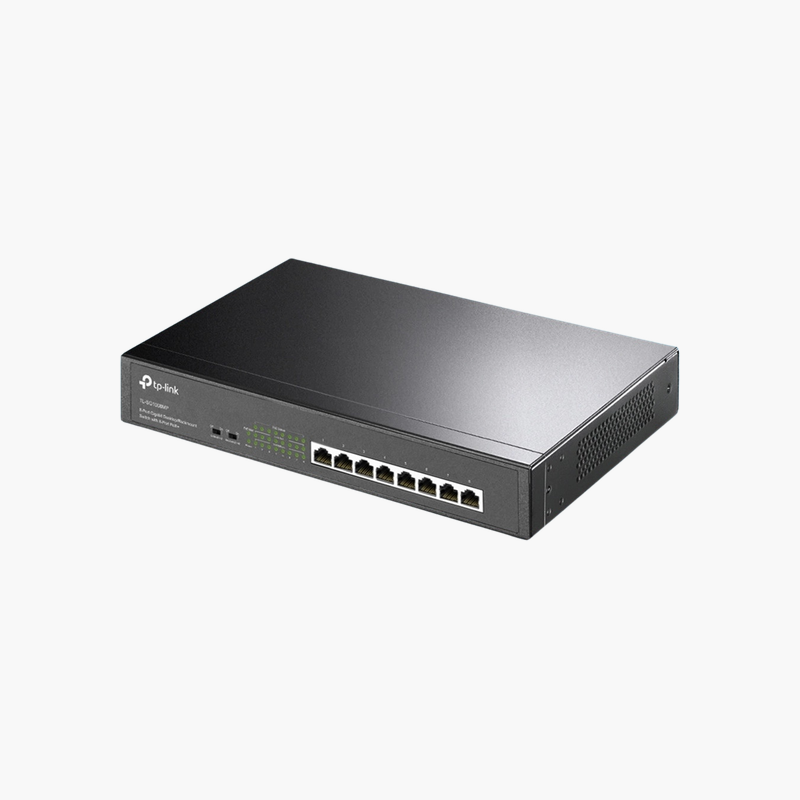 TP-Link-TL-SG1008MP-8-Port-Gigabit-DesktopRackmount-Switch-with-8-Port-PoE-TL-SG1008MP-153W-PoE-Unmanaged-1.png TP-Link TL-SG1008MP 8-Port Gigabit Desktop/Rackmount Switch with 8-Port PoE+ (TL-SG1008MP) – 153W PoE, Unmanaged - Image 1