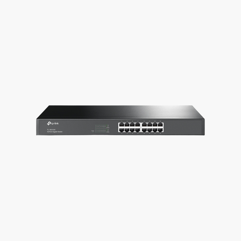 TP-Link-TL-SG1016-16-Port-Gigabit-Rackmount-Switch-TL-SG1016-Unmanaged-1.png TP-Link TL-SG1016 16-Port Gigabit Rackmount Switch (TL-SG1016) – Unmanaged - Image 1