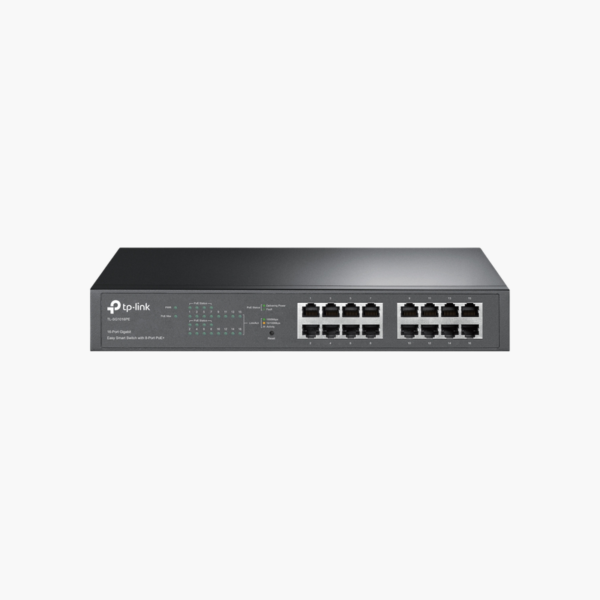 TP-Link TL-SG1016PE 16-Port Gigabit Easy Smart Switch with 8-Port PoE+ (TL-SG1016PE) – 110W PoE