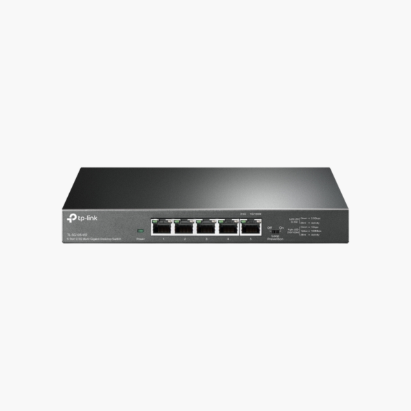TP-Link TL-SG105-M2 5-Port 2.5G Multi-Gigabit Desktop Switch (TPTLSG105M2) – Unmanaged