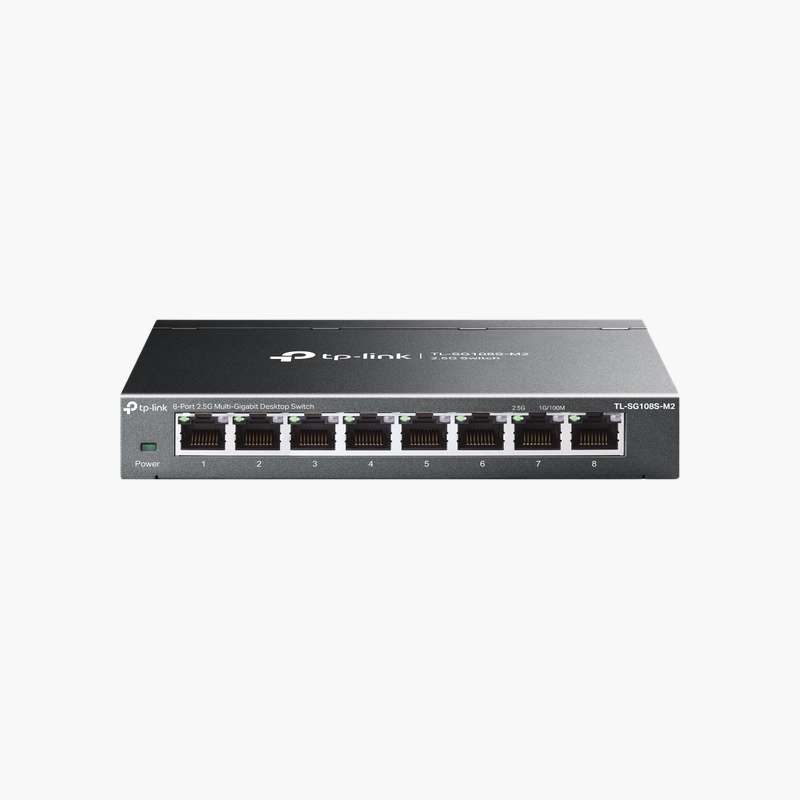 TP-Link-TL-SG108S-M2-8-Port-2.5G-Desktop-Switch-TPTLSG108SM2-Unmanaged-1.png TP-Link TL-SG108S-M2 8-Port 2.5G Desktop Switch (TPTLSG108SM2) – Unmanaged - Image 1